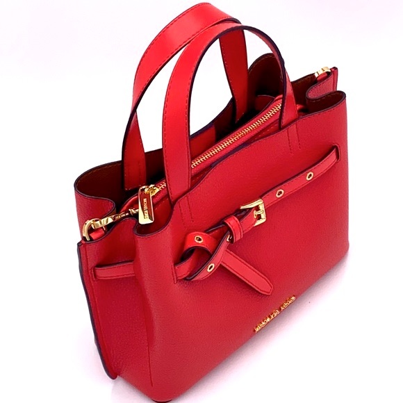 MICHAEL KORS EMILIA SMALL SATCHEL 
 DARK SANGRIA - Picture 7 of 16